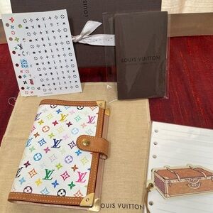 🔥LOUIS VUITTON MURAKAMI MULTICOLOR AGENDA PM